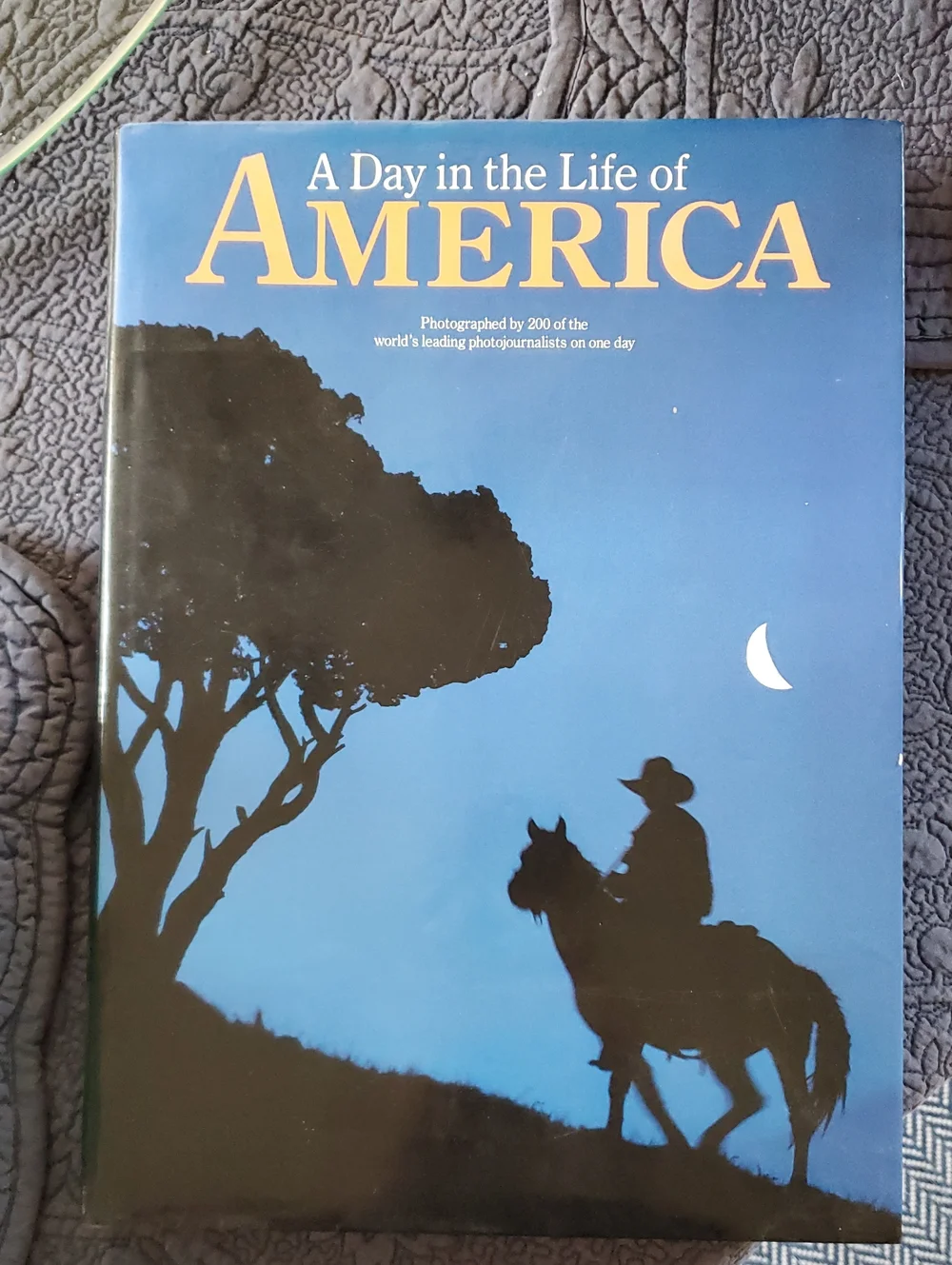 A Day in the Life of America — Blue Hardcover Photo Book